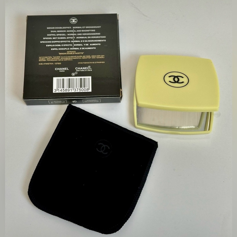 CHANEL Mirror Duo Compact Double Facette in Yellow GWP NWB - Picture 2 of 10